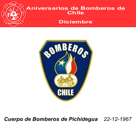 aniversario cuerpo bomberos de pichidehua