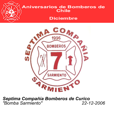 aniversario septima compa&ntilde;ia bomberos de curico