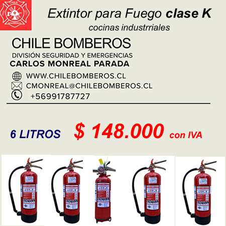 extintores clase k para fuegos con grasas ya ceites 