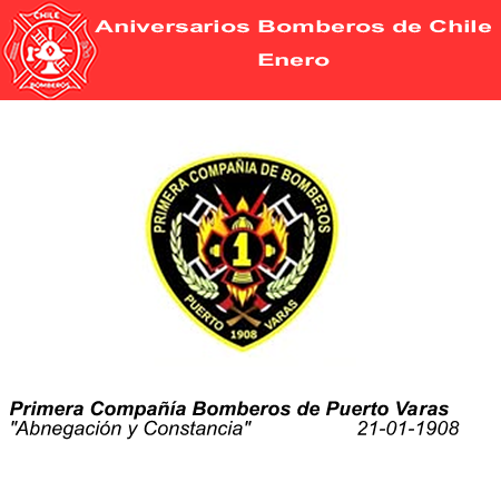 aniversario primera compa&ntilde;ia bomberos de puerto varas