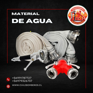MATERIAL DE AGUA MANGUERAS PITONES, GEMELOS, TRIFURCAS , LLAVES DE COPLA DE TODO  PARA ENFRENTAR UNA EMERGENCIA CON FUEGO