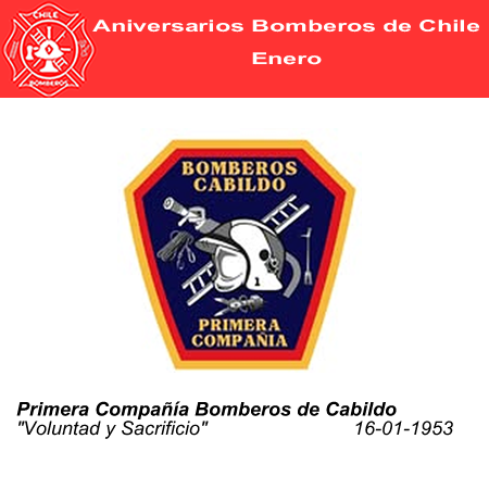 aniversario primera compa&ntilde;ia bomberos de cabildo