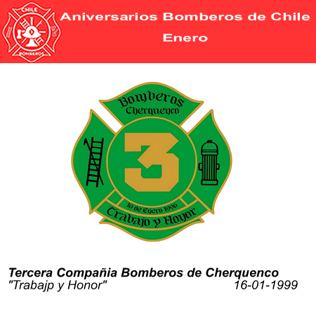 aniversario tercera compa&ntilde;ia bomberos de cherquenco