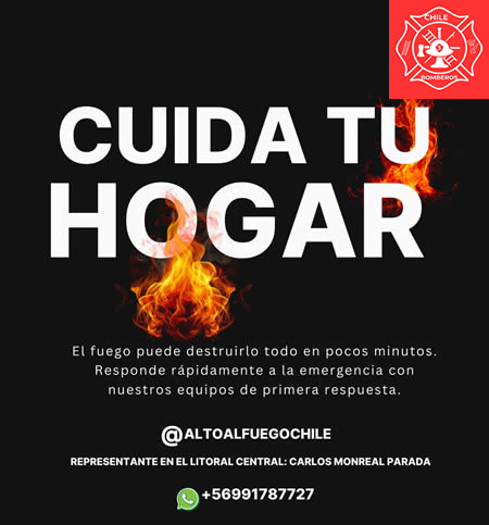 Alto al fuego chile representamte para la region de valparaiso Chilebomberos 